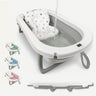 Bathby Banheira Dobrável Cinzenta Para Bebé, Almofada Redutora, Termómetro, Pés Antiderrapantes (cinza Pastel)