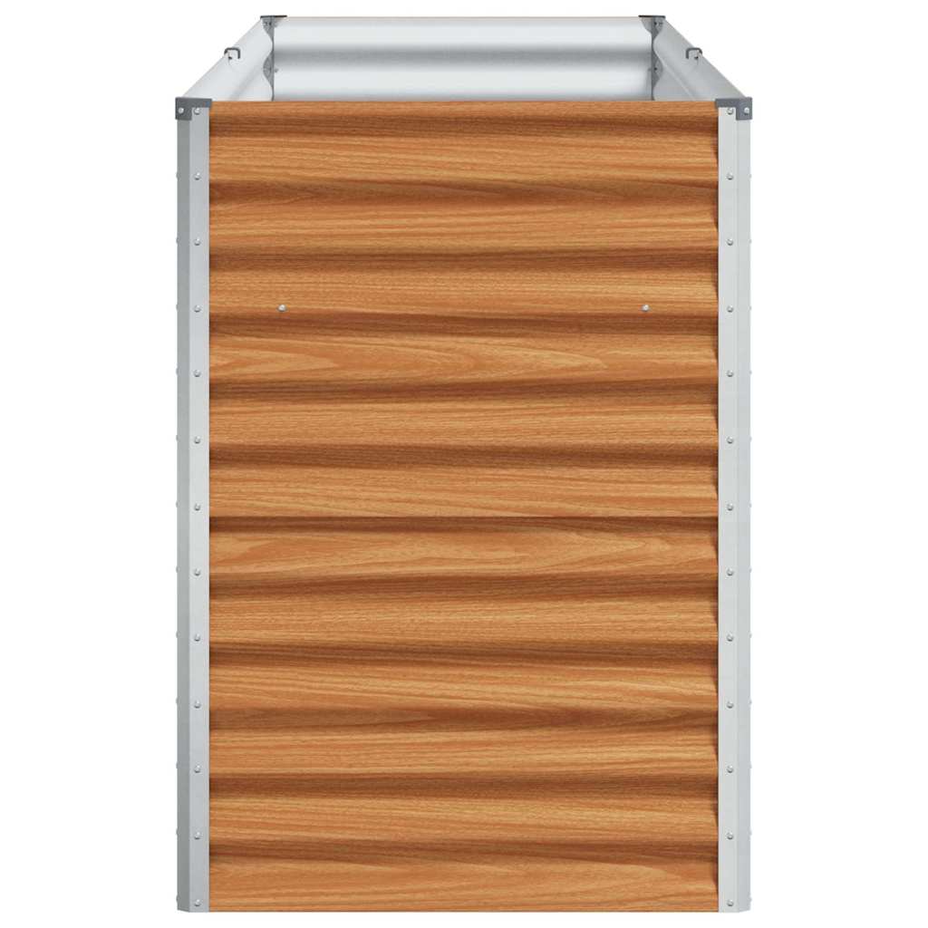 Arriate Elevado Marrón Claro 195 X 50 X 68 Cm Acero Galvanizado_5