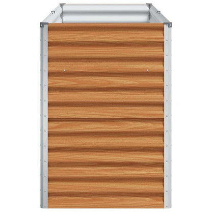 Arriate Elevado Marrón Claro 195 X 50 X 68 Cm Acero Galvanizado_5