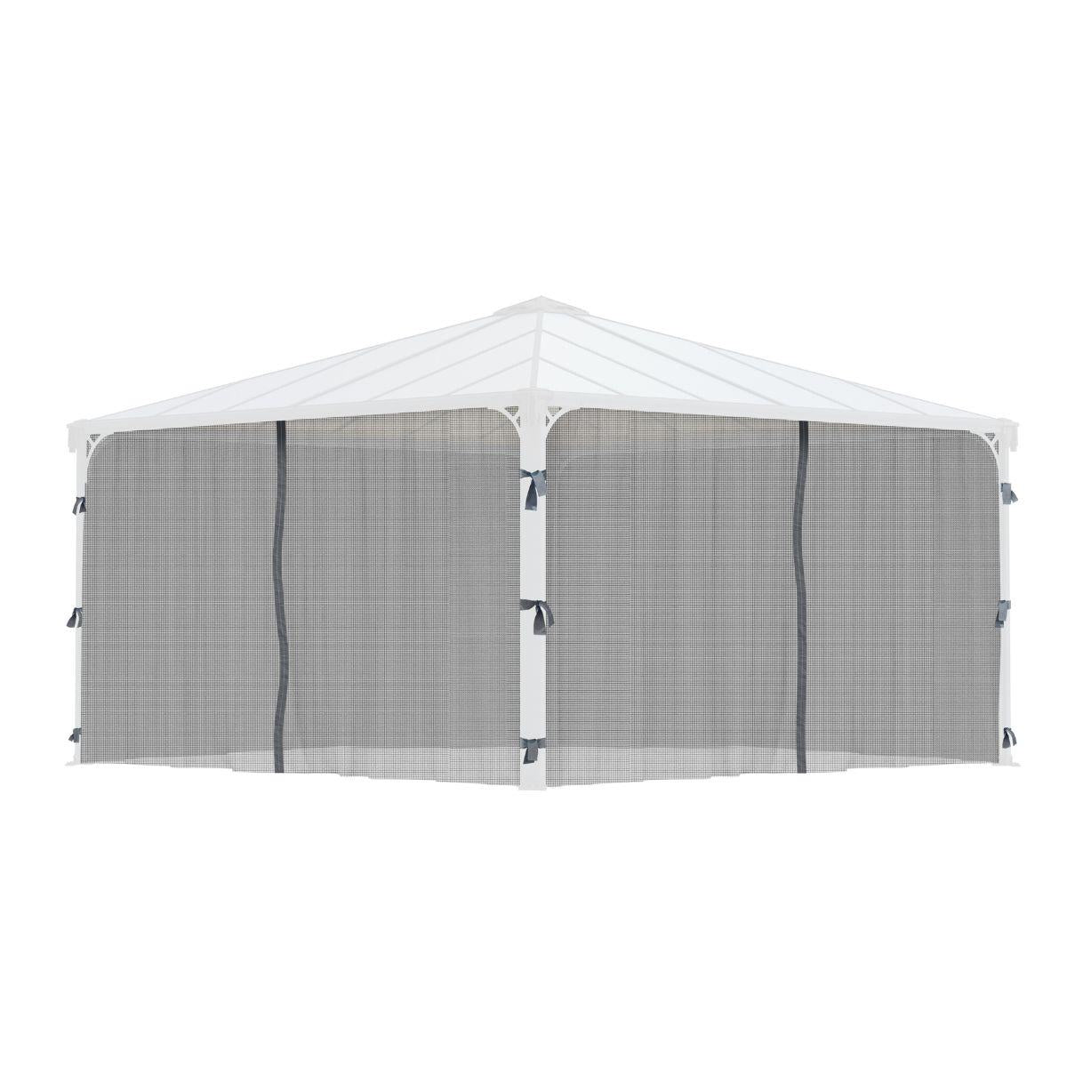 Conjunto de mosquiteiro para gazebo Martinique 5000 + Milano 4300