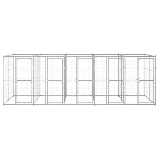 Perrera De Exterior De Acero Galvanizado 12,1 M²_0