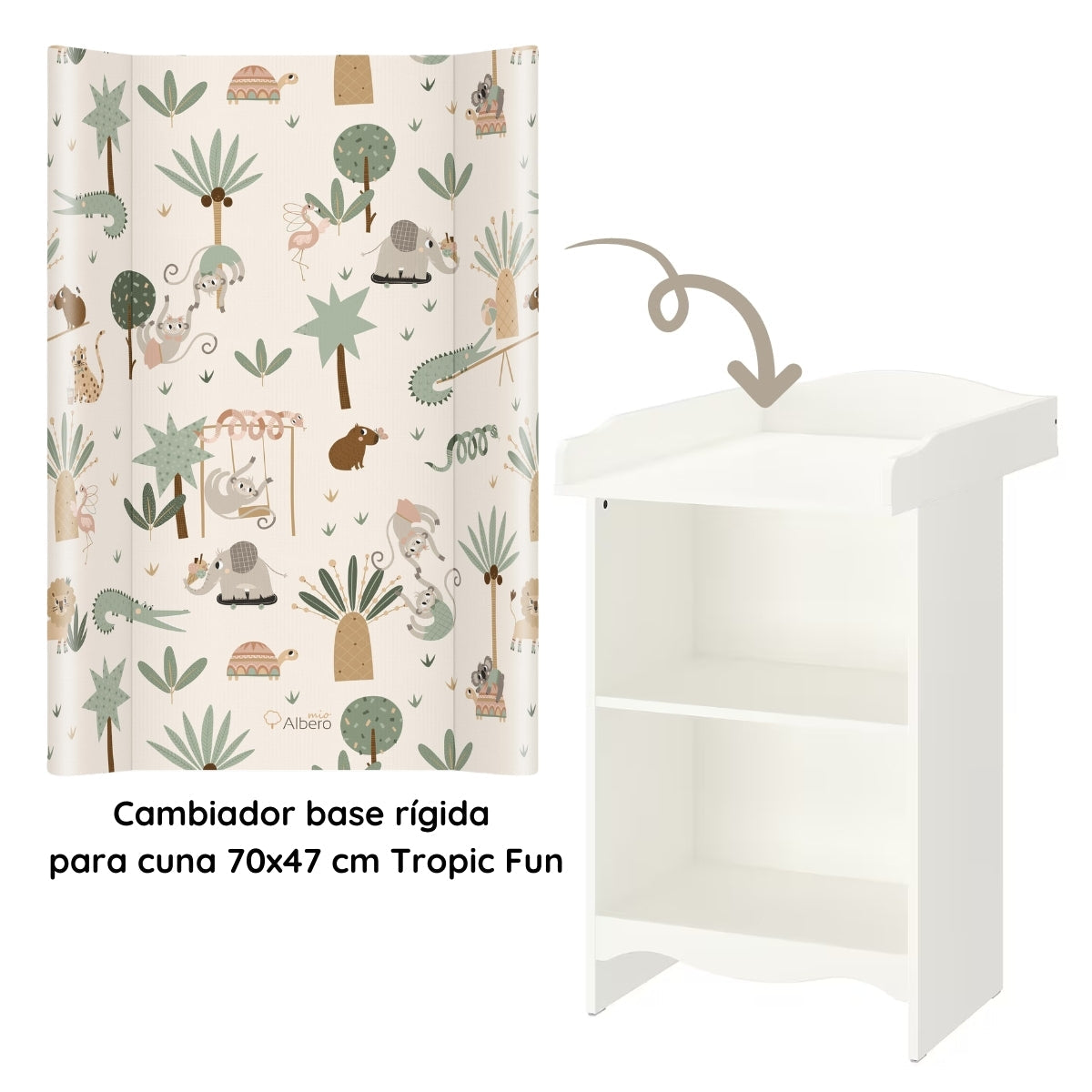 Cambiador Base Rígida Para Cuna 70x47 Tropic Fun_1