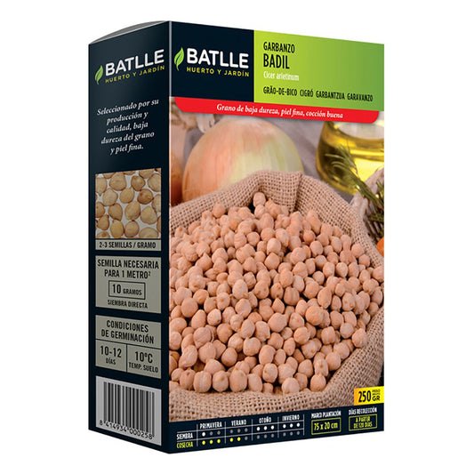 Sementes de grão-de-bico Badil 250 g Batlle