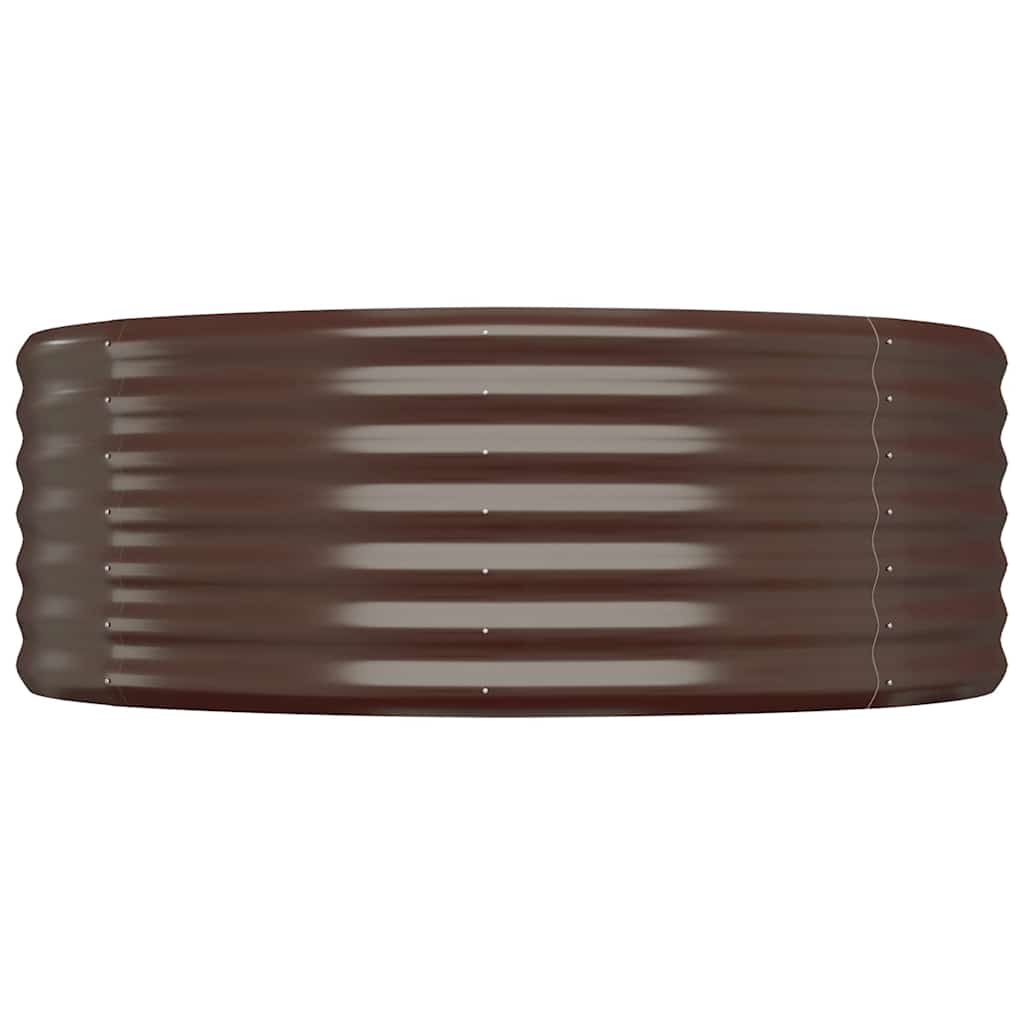 Jardinera Arriate Acero Galvanizado Marrón 100x100x36cm_2