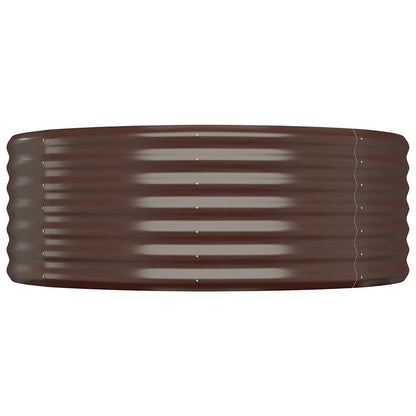 Jardinera Arriate Acero Galvanizado Marrón 100x100x36cm_2