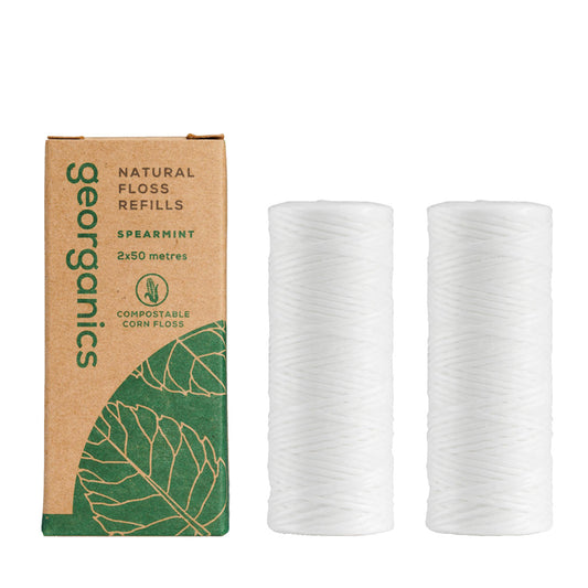 2 Recargas de Fio Dentário Reciclável - Hortelã-Pimenta, 2x50m