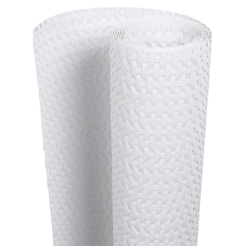 Toldo Para Balcón Ratán Sintético Blanco 500x100 Cm / Vetonek_2