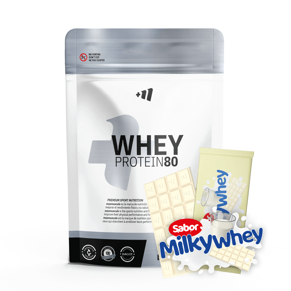 Whey Protein80 - 500g - Chocolate Blanco Con Leche Milkywhey - Aumenta La Masa Muscular - Masmusculo_0