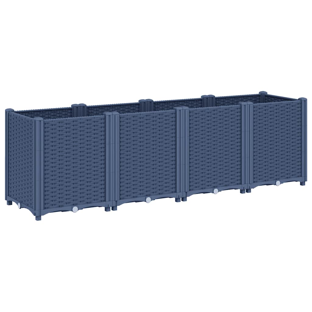 Jardinera Pp Azul Gris 160x40x53 Cm_0