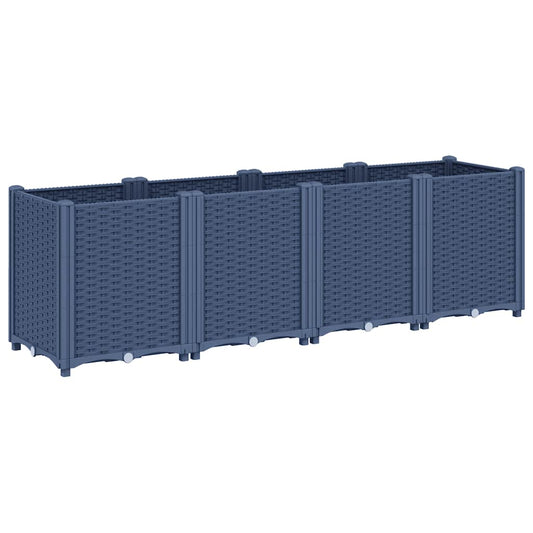 Jardinera Pp Azul Gris 160x40x53 Cm_0