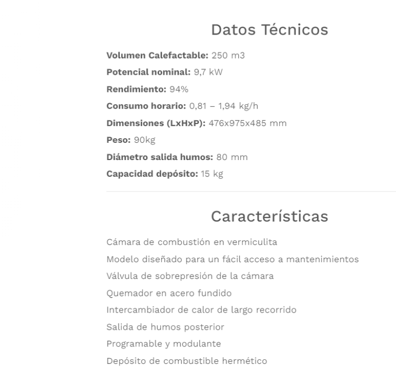 Fabricalor Estufa De Pellets Classic Plus 10 Burdeos Ventilada_1
