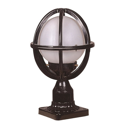 Aplique De Pared Para Exterior, Abs , Negro, 35x35x20, Casquillo E 27 Max 60 W