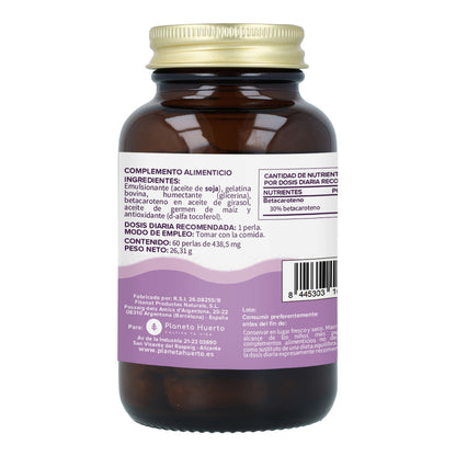 Pack de 3 Bronzeadores Solares Betacaroteno Planeta Huerto 60 pérolas