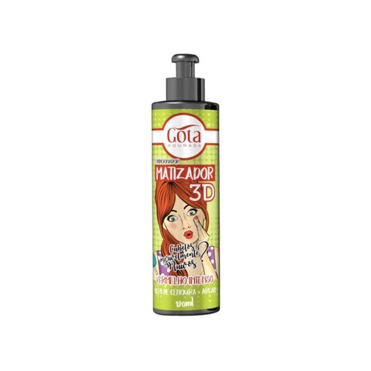 Gota Dourada Acondicionador Matizador 3d Vermelho Intenso 120ml_0
