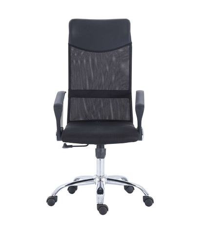 Sillón Giratorio Coach Red Transpirable Negro, 64 X 64 X 112-122 Cm (ancho X Largo X Alto_1