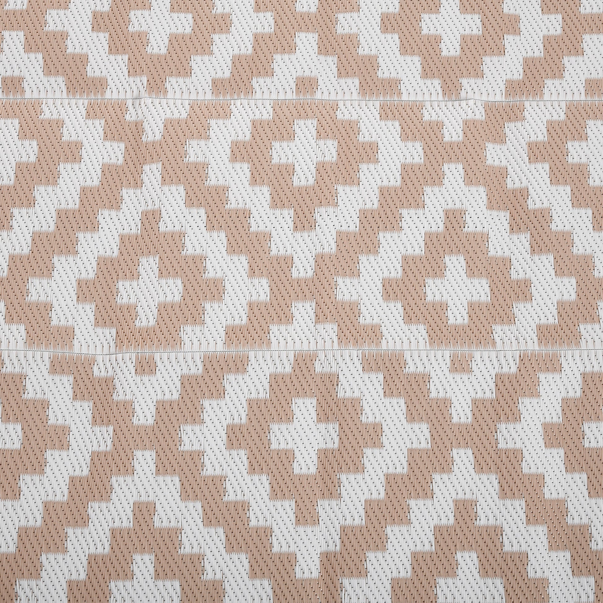 Outsunny Alfombra De Exterior 182x274 Cm Con Patrón Geométrico De Rombos_4