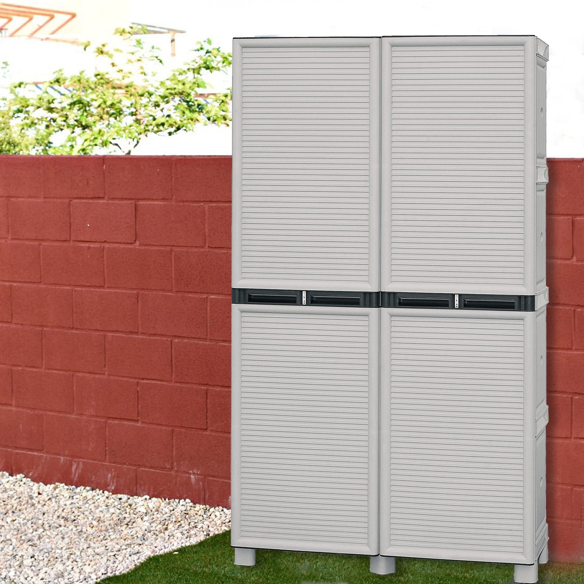 Armario De Altura Completa Con Baldas En Polipropileno