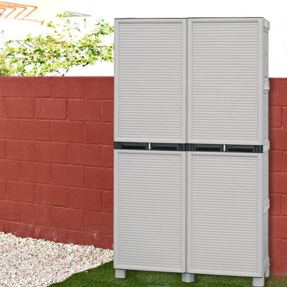 Armario De Altura Completa Con Baldas En Polipropileno