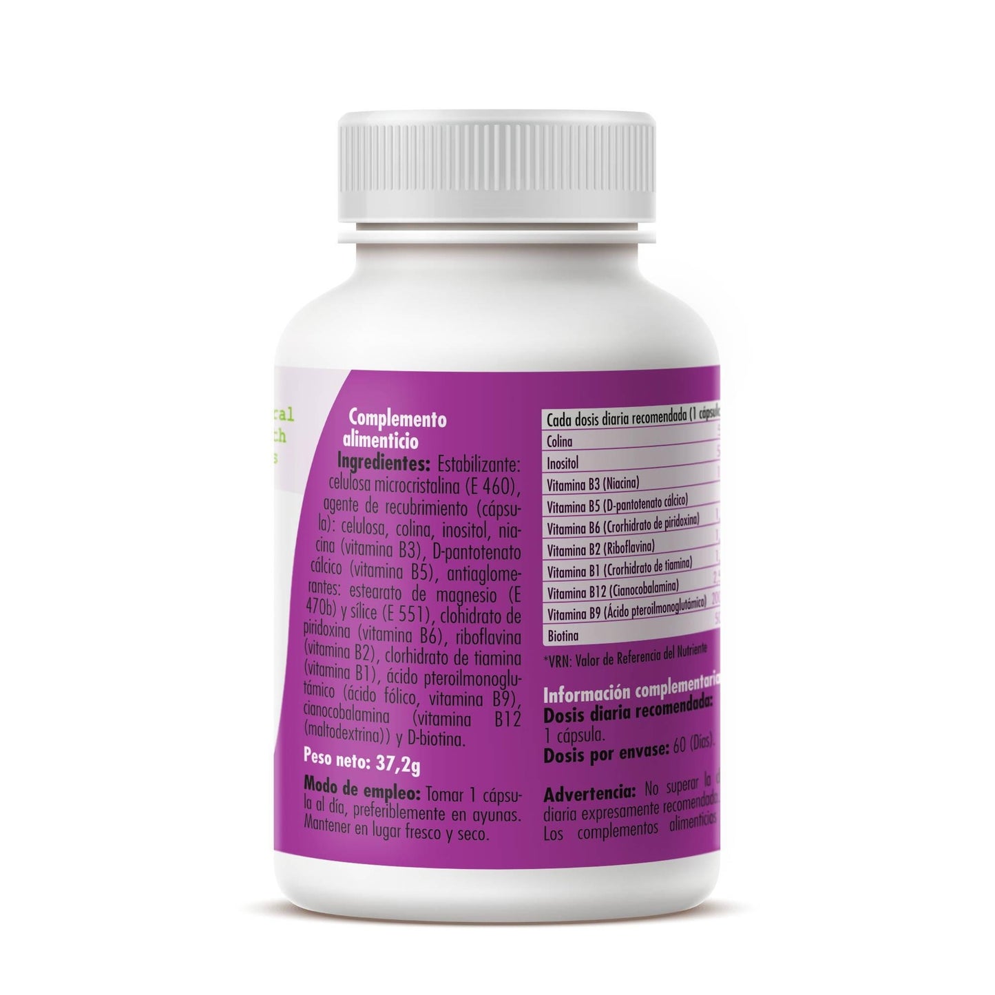 GHF B Complex 60 cápsulas vegetais 620 mg