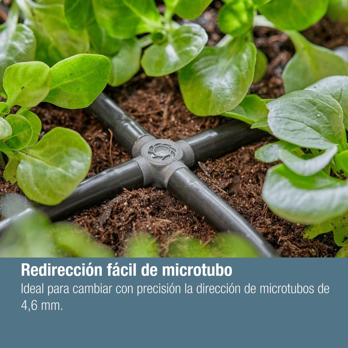 Peça transversal 4,6 mm (3/16") Microdripsystem Gardena