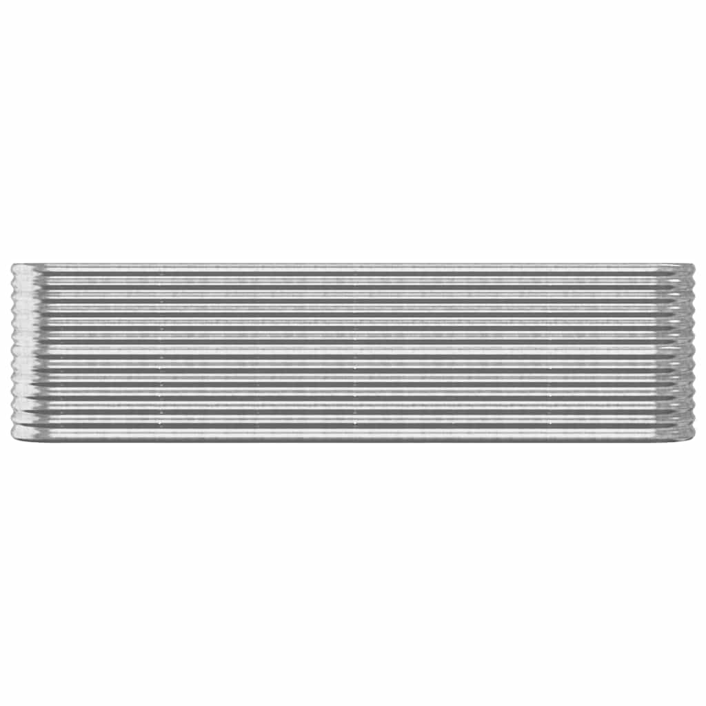 Jardinera Arriate Acero Galvanizado Plata 260x40x68 Cm_2