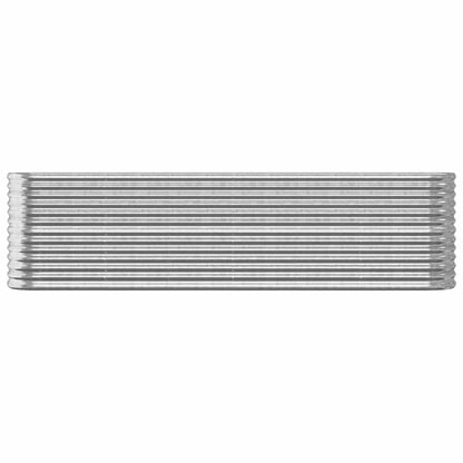 Jardinera Arriate Acero Galvanizado Plata 260x40x68 Cm_2