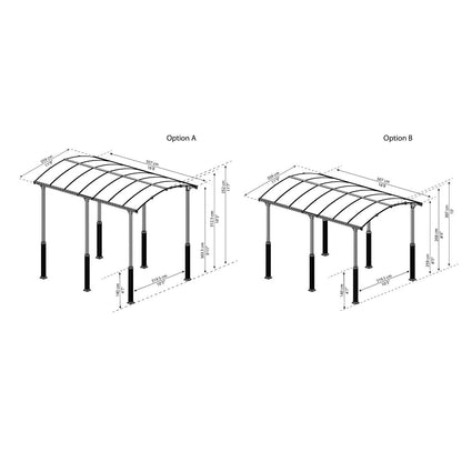 Garagem Alpine Carport 507x360 cm 