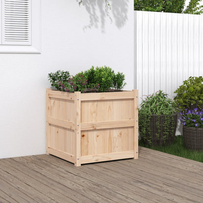 Jardinera De Madera Maciza De Pino 60x60x60 Cm_1