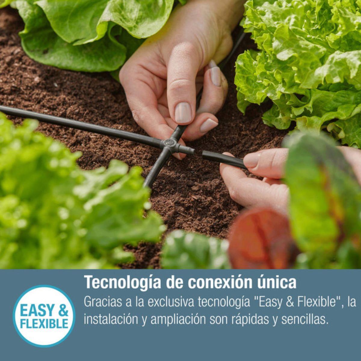 Peça transversal 4,6 mm (3/16") Microdripsystem Gardena