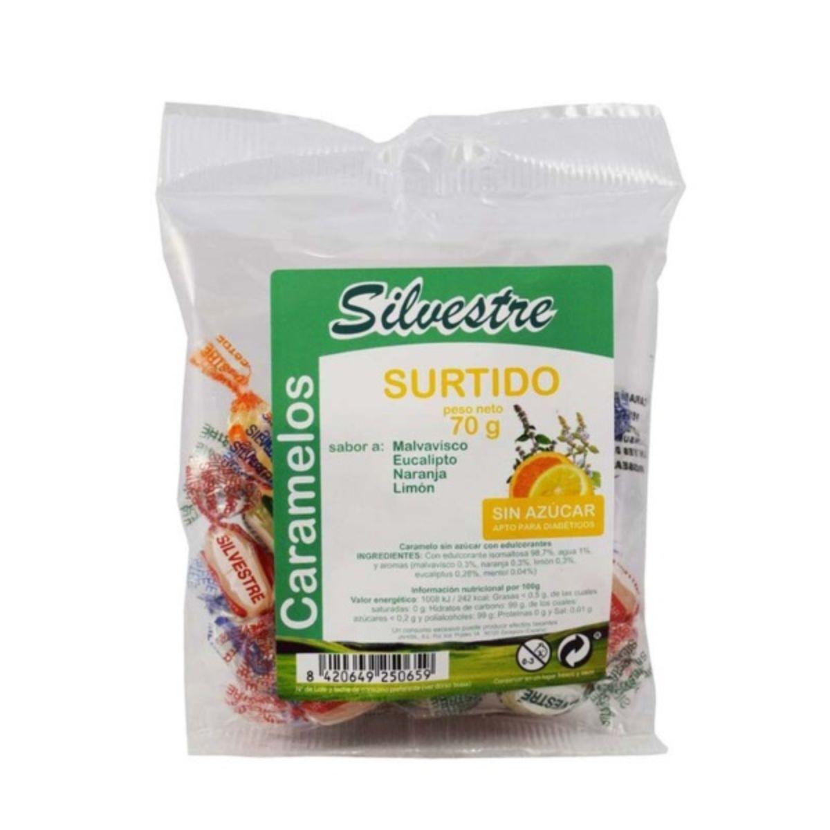 Rebuçados sortidos sem açúcar Silvestre 70 g