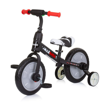 Bicicleta Infantil Con Pedales Y Ruedines Max Bike Grey_0