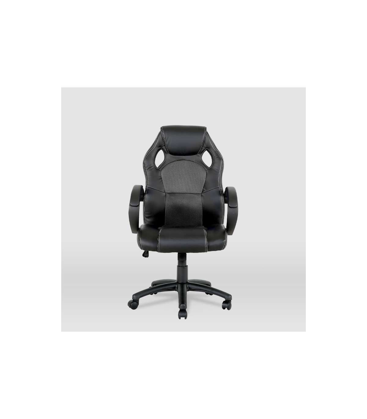 Silla Gaming Olimpia Tapizada En Piel Sintética Negro, 118/127cm(alto) 64.5cm(ancho) 71cm_0