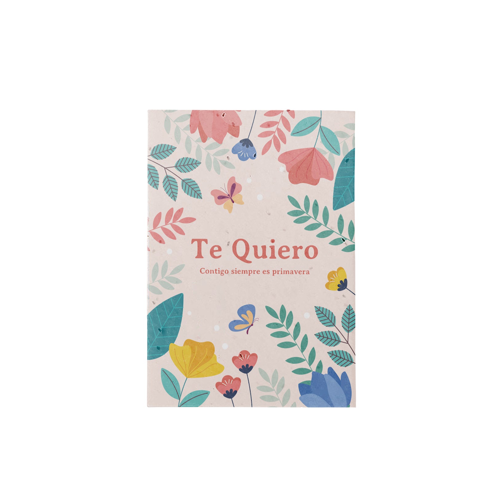 Postal Plantable Te Quiero con Semillas de Flor de Aliso – Regalo Romántico Original - Resetea_0
