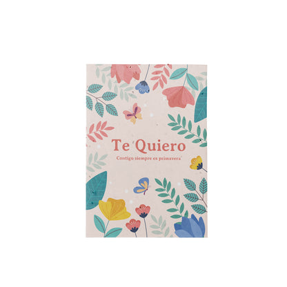Postal Plantable Te Quiero con Semillas de Flor de Aliso – Regalo Romántico Original - Resetea_0