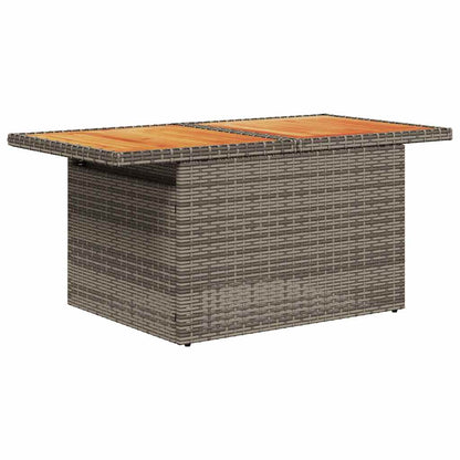 Set De Sofás De Jardín 7 Pzas Con Cojines Ratán Sintético Gris / Vetonek_1