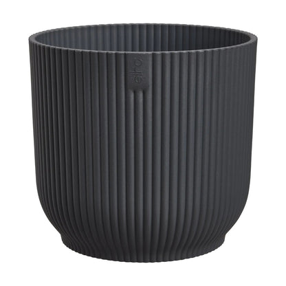 Maceta Antracita Vibes Fold Round Elho 16cm 100% reciclado