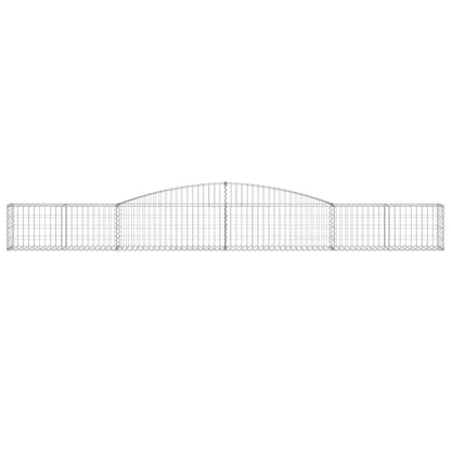 Cestas De Gaviones 2 Uds Forma De Arco Hierro 400x30x40/60 Cm_3