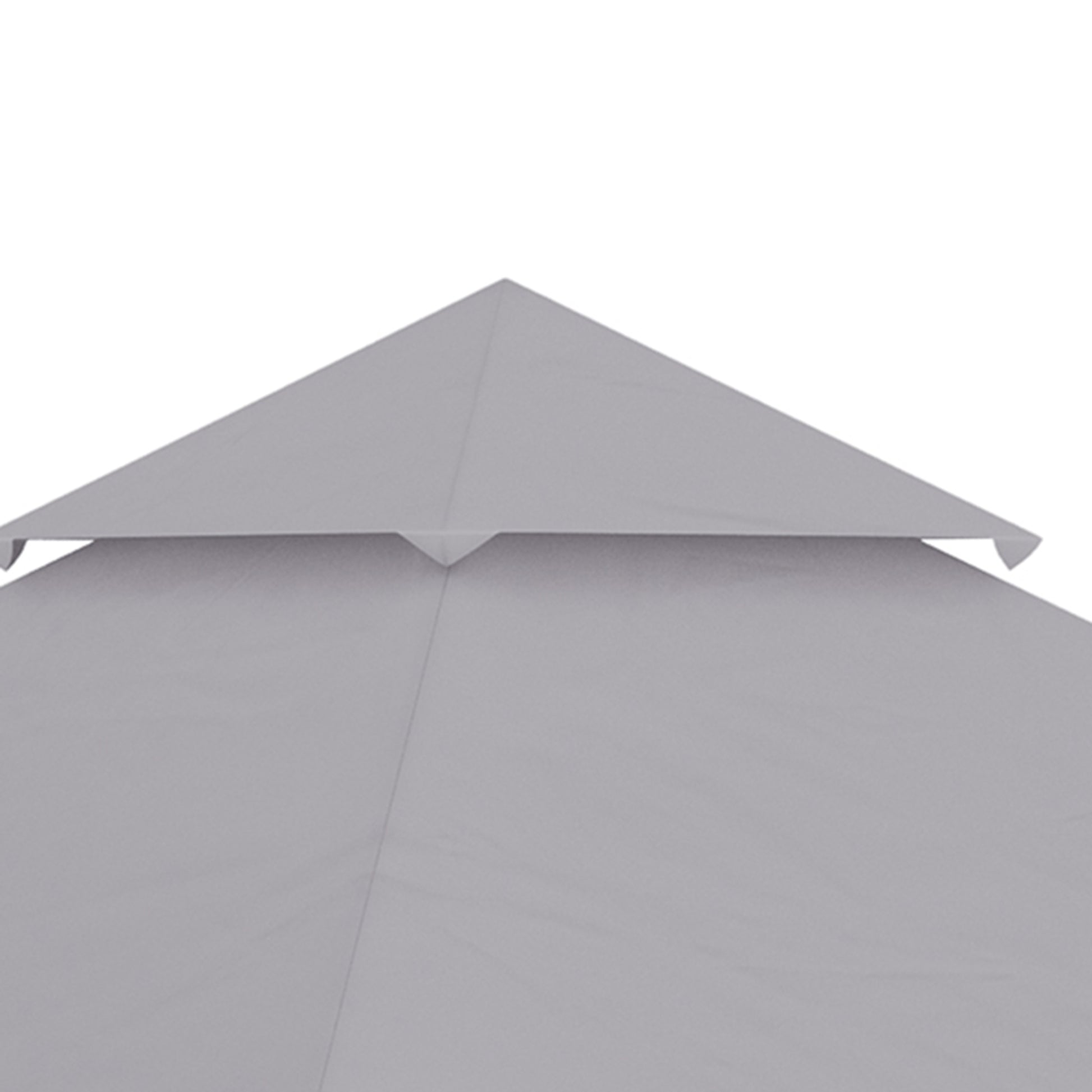 Outsunny Techo De Repuesto Para Cenador 3x3 M Con Techo Doble Gris Claro_3