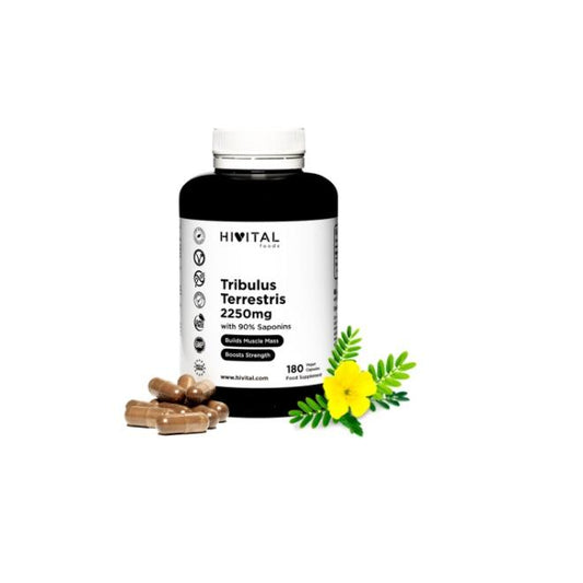 Tribulus Terrestris 2250 mg Hivital 180 cápsulas vegan