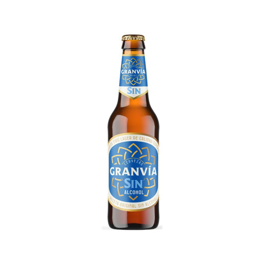 Cerveja artesanal sem álcool Gran Via 330 ml.