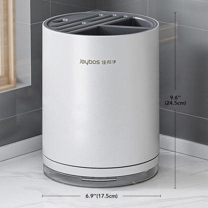 Joybos - Organizador De Cuchillos Redondo Con Ranura Universal Para Cocina Blanco_1