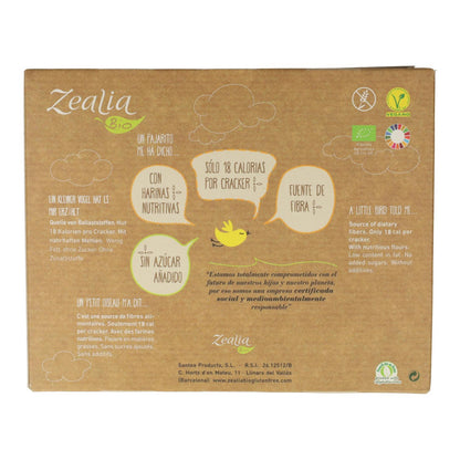 Bolachas de grão-de-bico sem glúten BIO Zealia 120 gr