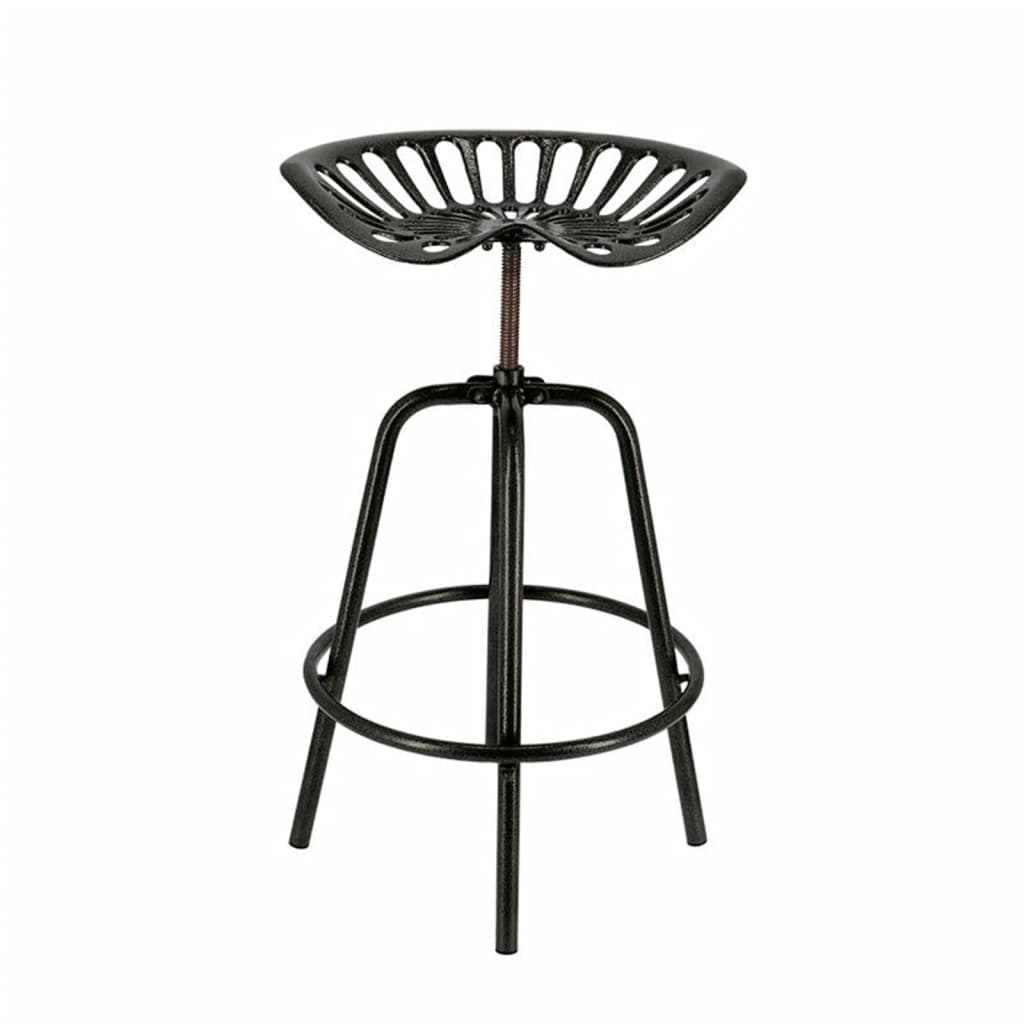 Esschert Design Taburete Con Forma De Asiento De Tractor Negro_0