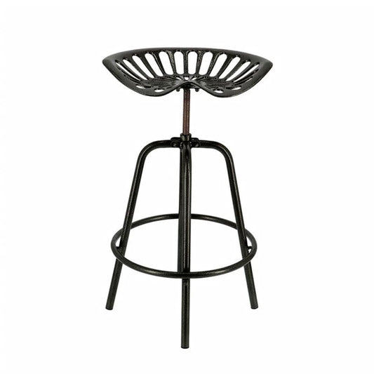 Esschert Design Taburete Con Forma De Asiento De Tractor Negro_0