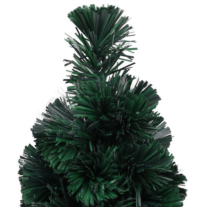 Vidaxl Árbol De Navidad Artificial Estrecho Soporte Fibra Óptica 64 Cm_5