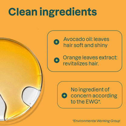 Super Leaves Desembaraçador de cabelo Nutre e revitaliza Folhas de laranja Attitude 240 ml