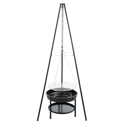 Redfire Barbacoa De Jardín Con Trípode Y Brasero Negro 50 Cm / Vetonek_1