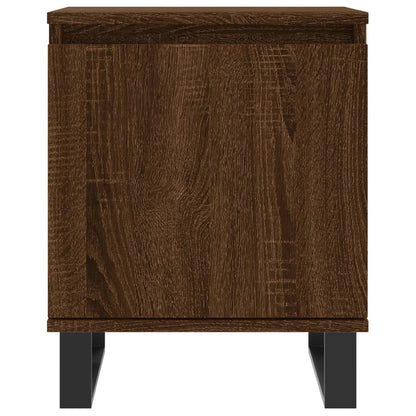 Mesita De Noche 2 Uds Madera Ingeniería Roble Marrón 40x30x50cm_3