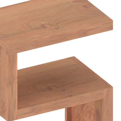 Mesa Auxiliar De Madera Maciza De Teca 45x30x60 Cm_4