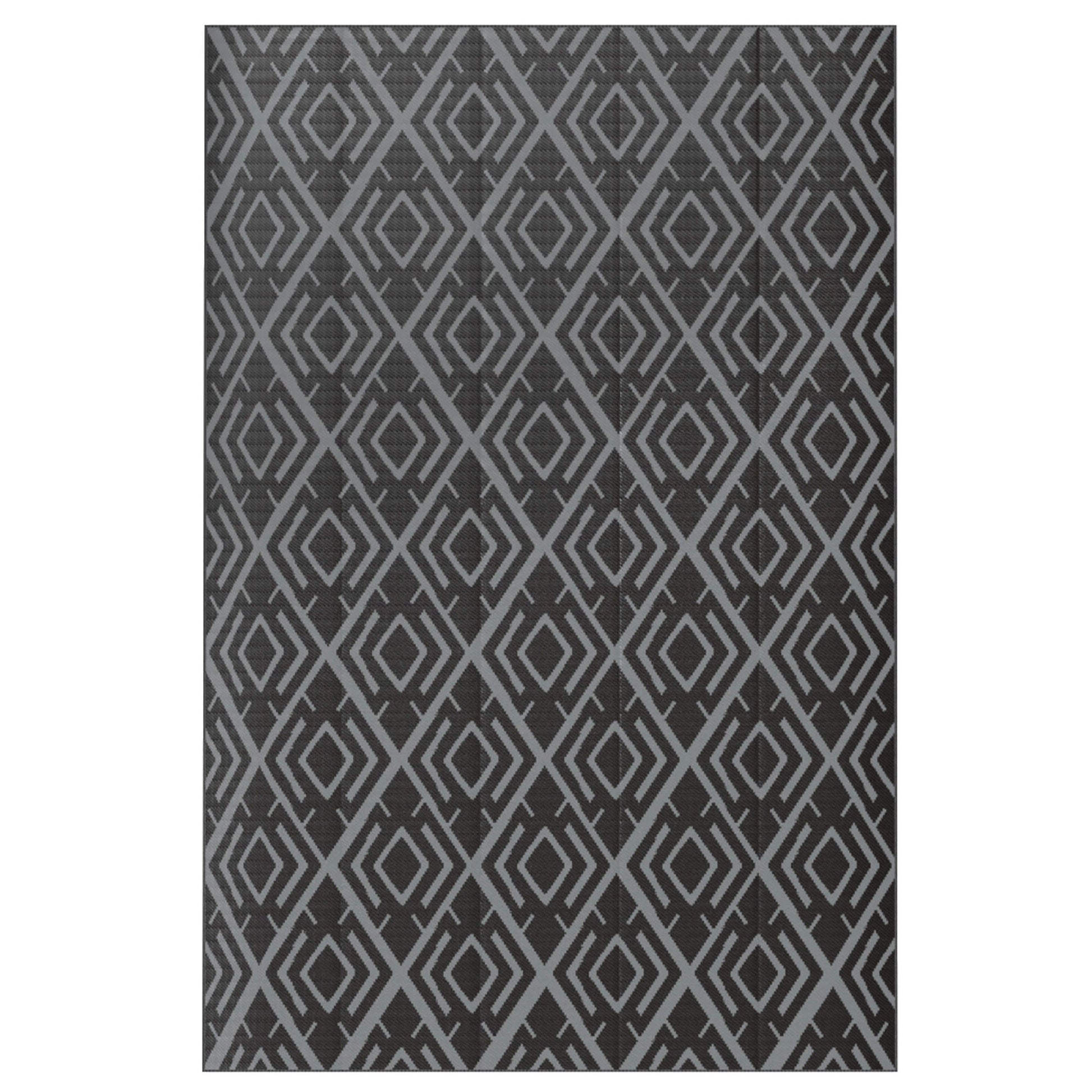 Outsunny Alfombra De Exterior 182x274 Cm Con Patrón Geométrico De Rombos_0
